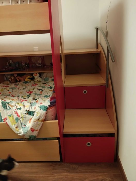 Beliche de madeira Gala Ranza com 3 camas 190x90 em bom estado