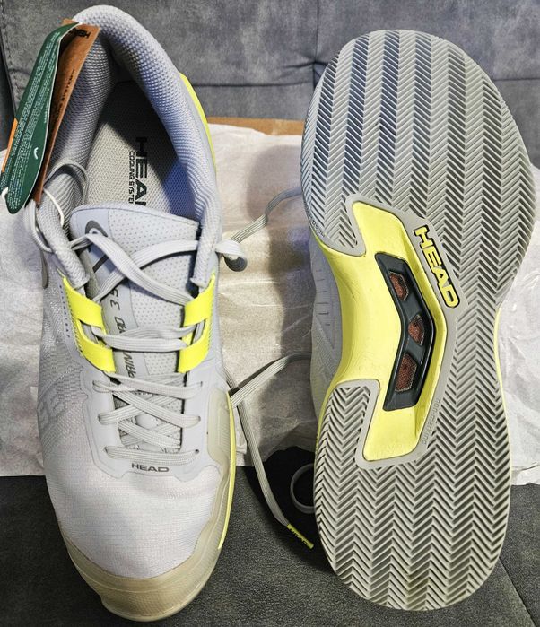 Buty do Tenisa HEAD SPRINT PRO 3.5 GREY/YELLOW MEN r.45 (270b)