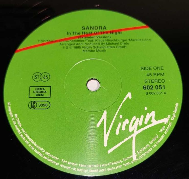 Sandra – In The Heat Of The Night