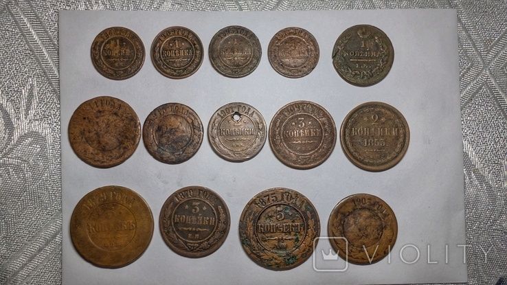 Мідні монети російської імперії / медные монеты российской империи