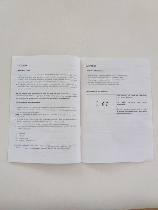 Bacia de Massagem para pés NOVO