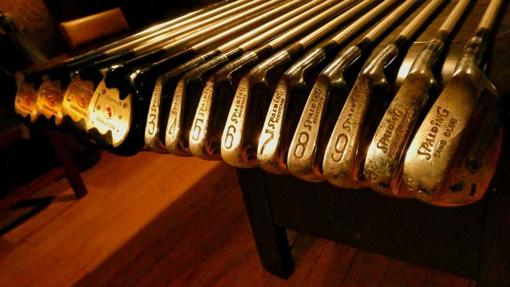 Tacos de Golfe Vintage | Marca "Spalding" | Modelo: "Executive"