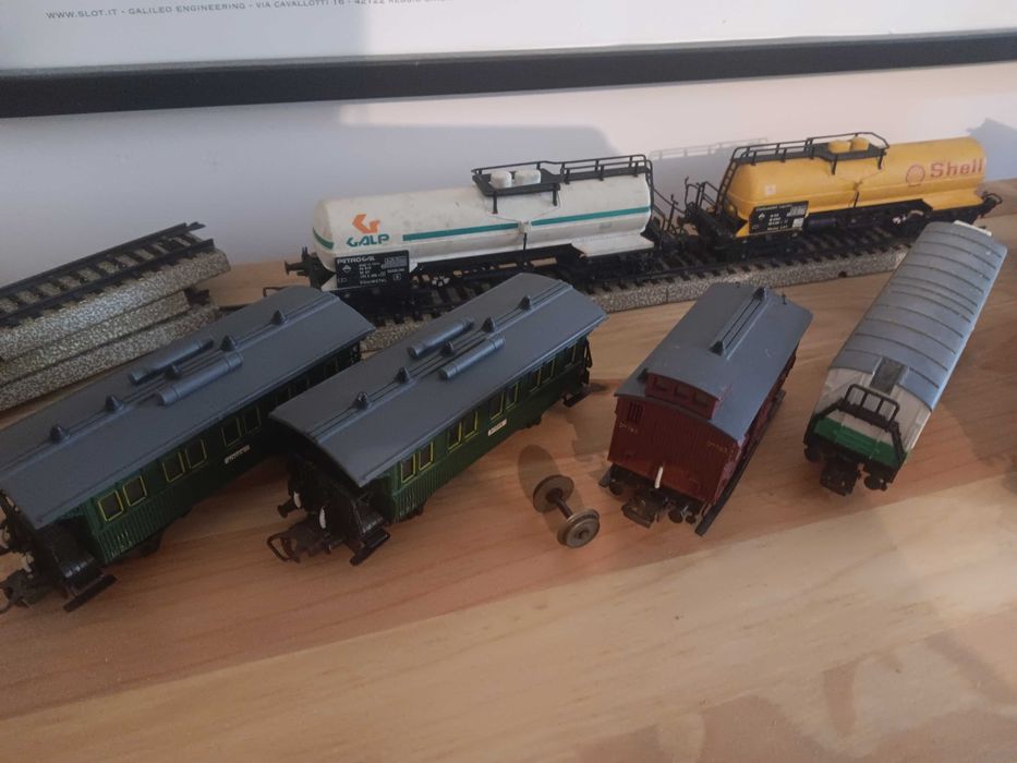 Conjunto Electrotren Marklin HO. Vagões, transformador. Oportunidade