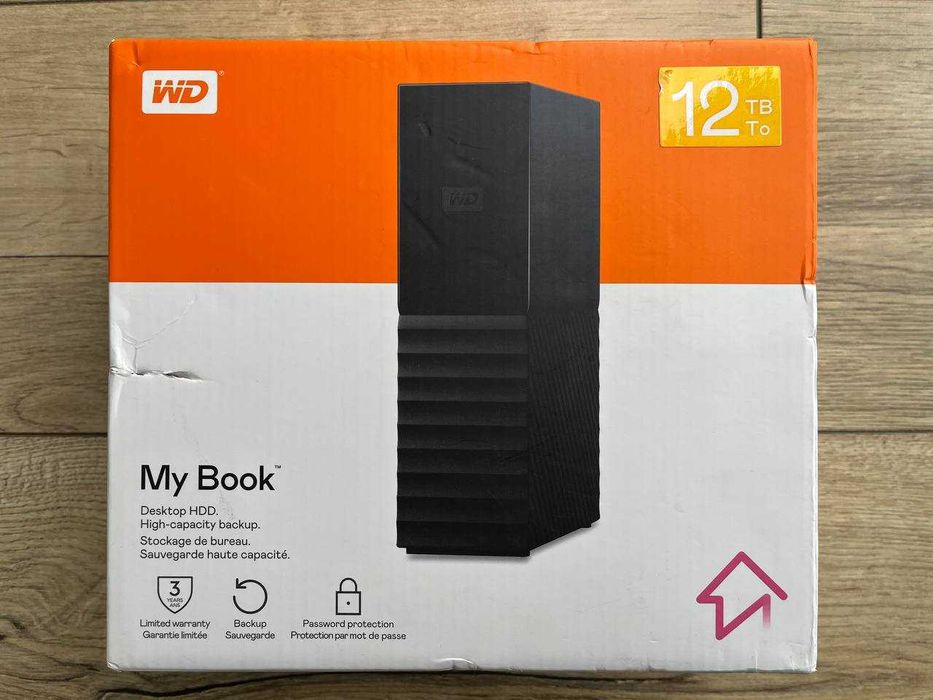 Жорсткий диск Western Digital My Book 12TB USB 3.0 (WDBBGB0120HBK)
