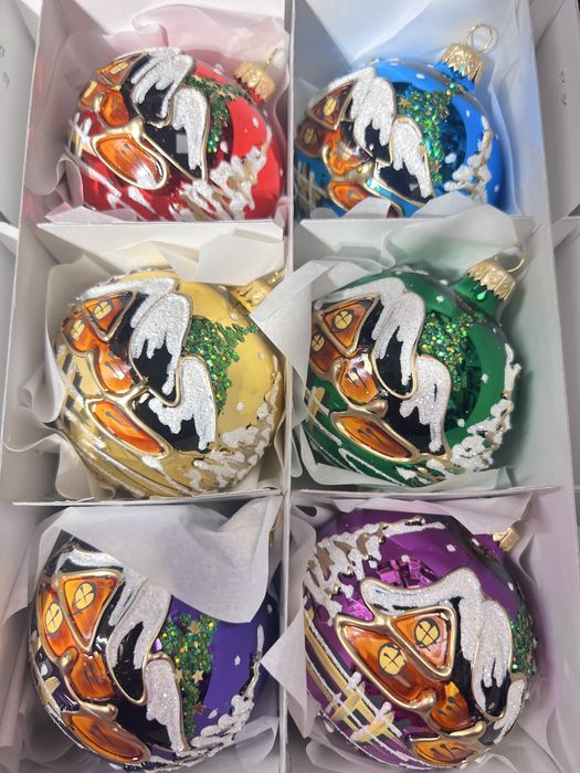 Bombki szklane fi 8 cm