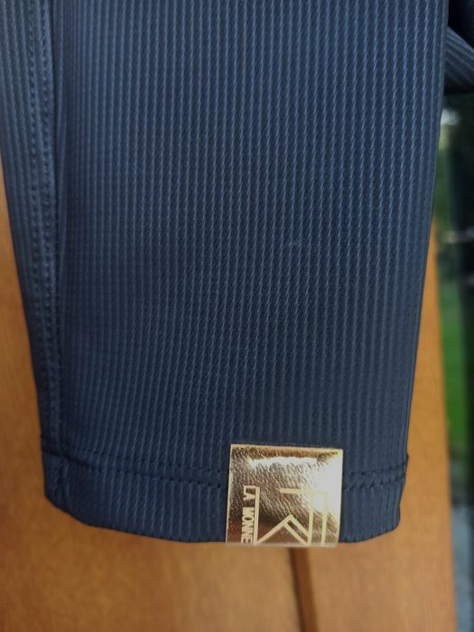 Legginsy La Monne rozmiar S prążkowana ekoskóra  nowe