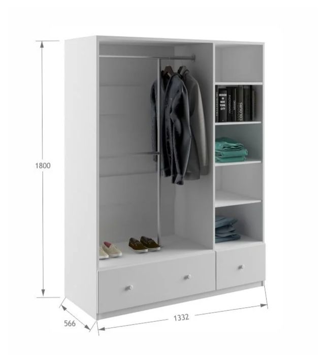 Szafa Meblik Nordic White