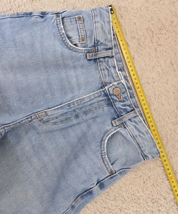spodnie jeans bershka rozm 34 jasno niebieskie