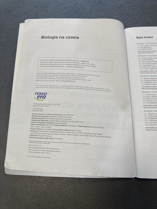Biologia na czasie 3 karty pracy