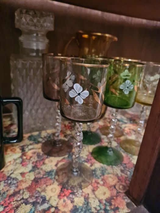 Coleção copos vidro antigos