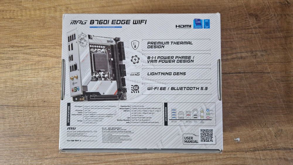 Płyta główna MSI MPG B760I EDGE WIFI box gwarancja nr. 507377