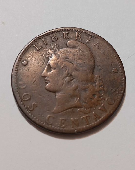 Moeda antiga. Do ano 1885.