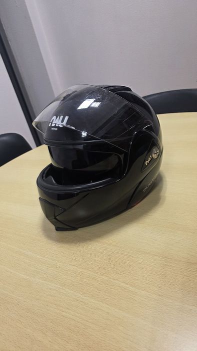 Capacete Modular NZI 3em1 - Preto Brilhante Óculos