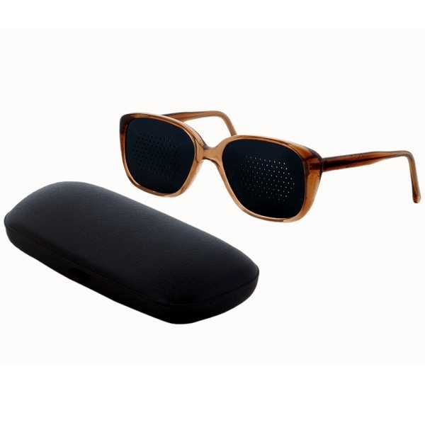 Okulary korekcyjne AJURWEDYJSKIE męskie brąz - ATEST MEDYCZNY