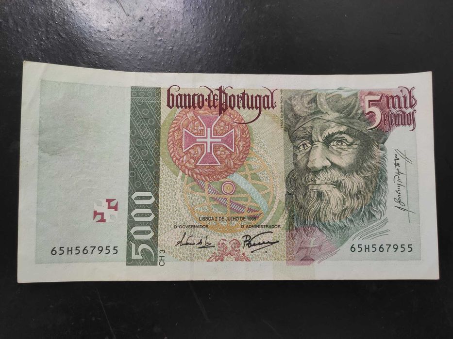 Nota 5000$ Vasco da Gama 1998