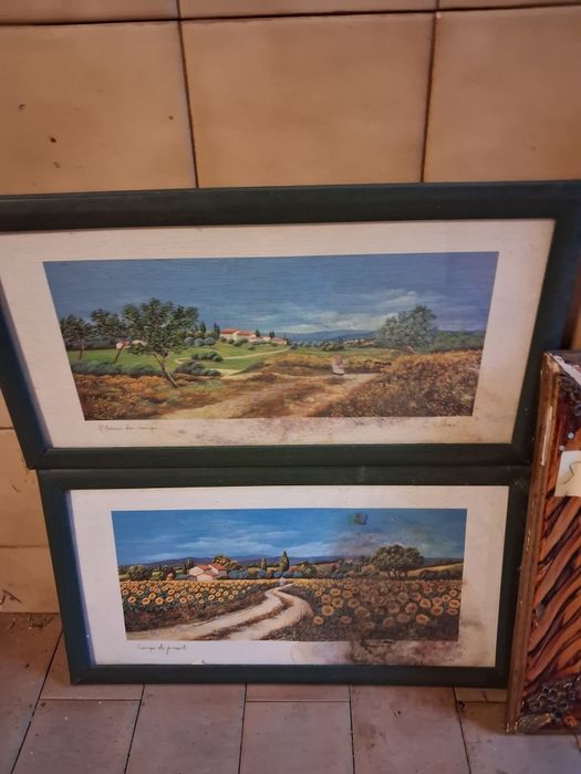 Lote de 7 quadros antigos