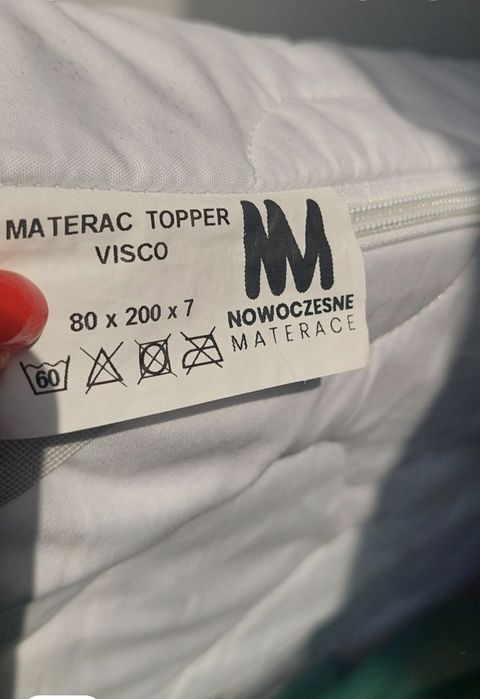 Materac Nakładka NM 80x200 miękki 7 cm