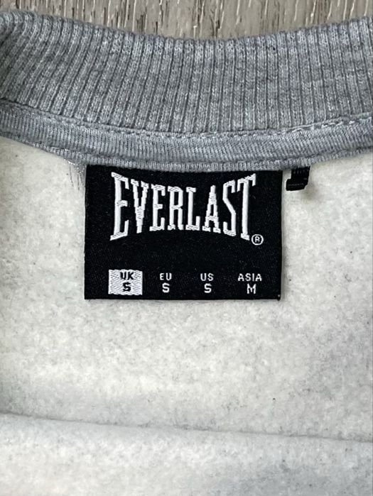 Everlast кофта свитер S-М размер толстовка на флисе серая