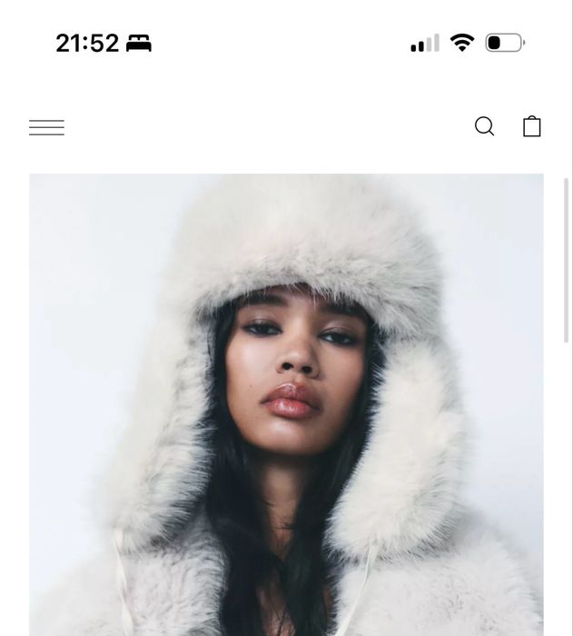 Шапка зі штучного хутра Zara, розмір 56