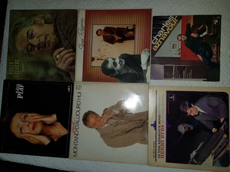 Icones da música Francesa. Piaf, Dassin, Meirelle Mathieu, Aznavour.