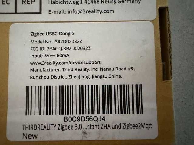 Thirdreality Zigbee 3.0 USBC-Dongle