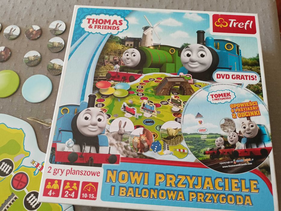 Gra planszowa TreflTomas &Friends nowi przyjaciele i balonowa przygoda