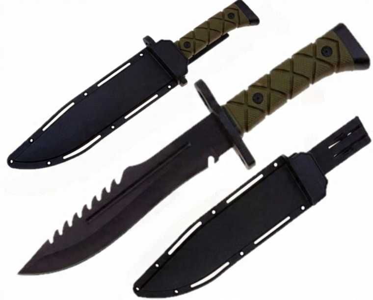 NÓŻ Taktyczny Wojskowy MYŚLIWSKI Finka Survival BUSHCRAFT DUŻY OSTRY