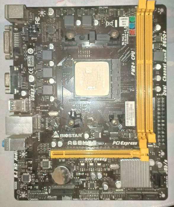 Материнская плата Biostar A68mde, на запчасти