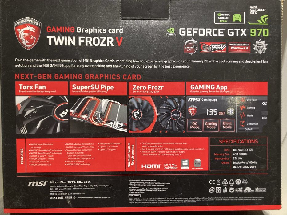 Karta graficzna MSI GeForce GTX 970 4GB GAMING
