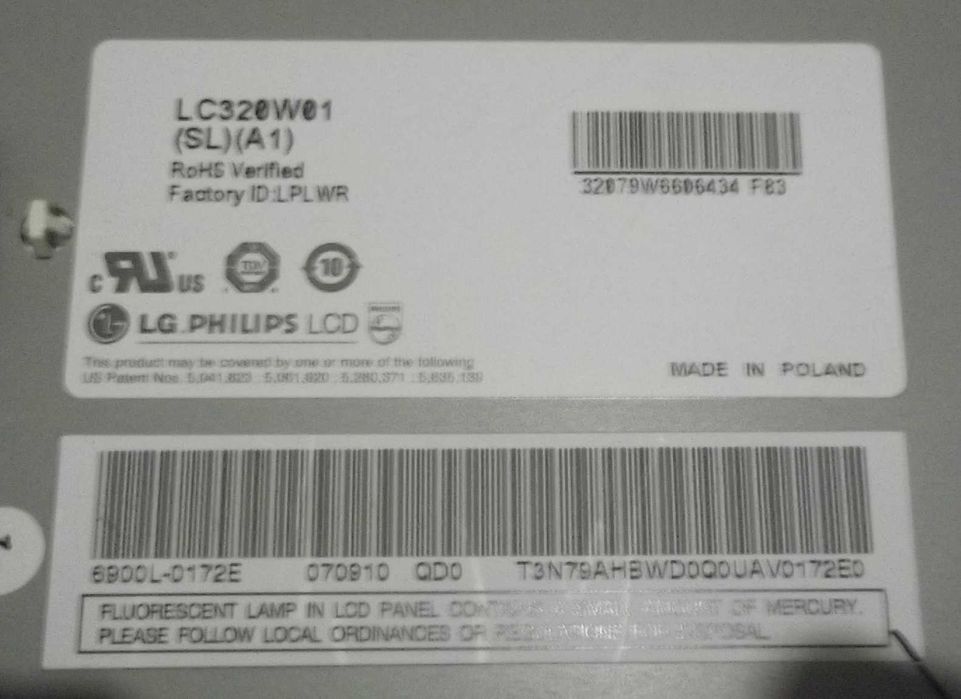 LG.Philips LCD LC320W01-SLA1 (LCD only) Sanyo CE32SBW264286679237123120