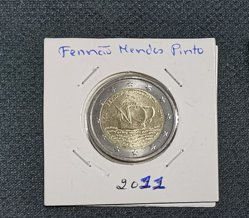 Moeda UNC comemorativa Fernão Mendes Pinto - 2011