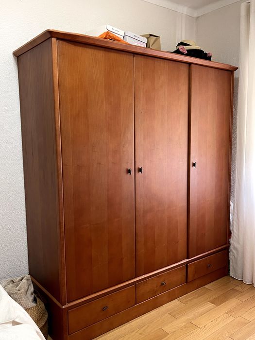 Conjunto de Quarto Madeira Maciça