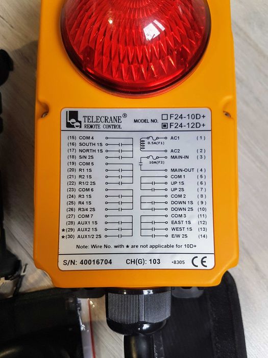 пульт радіокерування Telecrane F24-12D+.