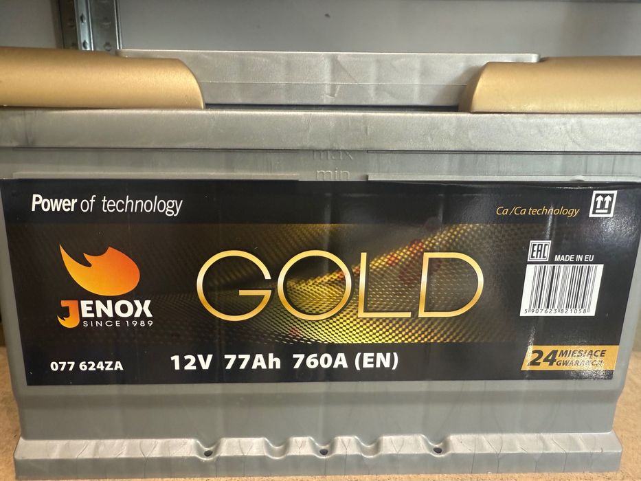 Nowy akumulator Jenox Gold 77ah 760a gwarancja