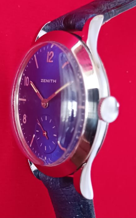 Zenith 35mm odnowiona tarcza i koperta. Zegarek jak nowy.