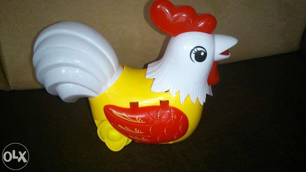 kogut grający świecący