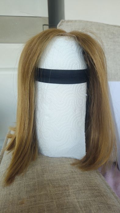 Peruca Lace Front Fio Premium Castanho com Luzes | Corte Long Bob | Pronta para Uso