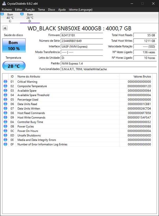 Disco SSD Externo SanDisk Extreme Portable 4 Tb