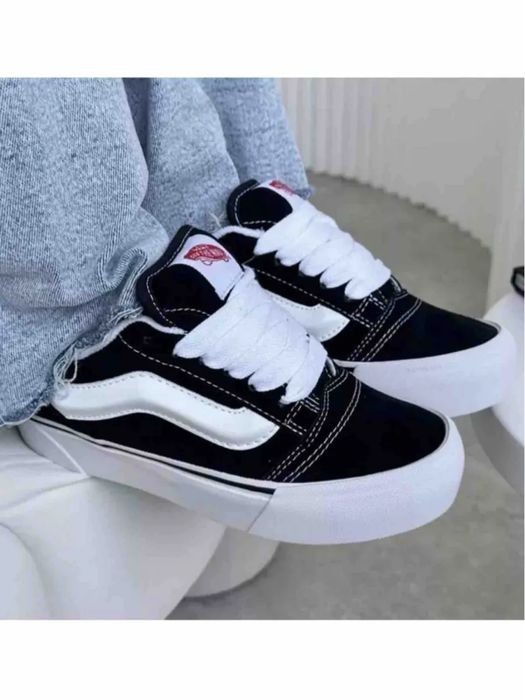 ‼️НОВИНКА Кеди Vans Knu Skool black 36-45 у Чорно-білому кольорі