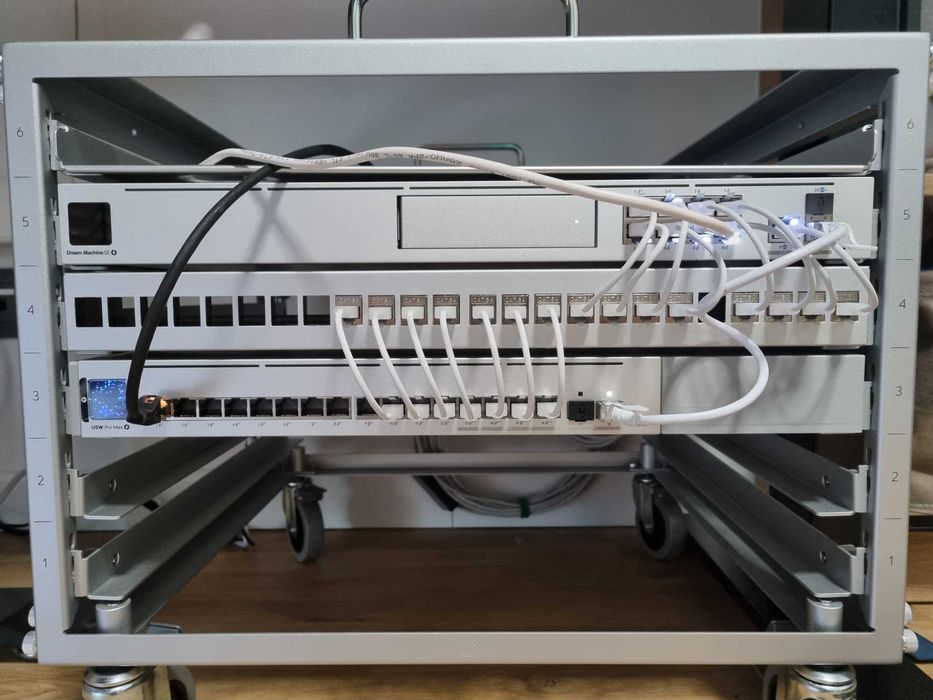 Adapter Uchwyt do UniFi Switch Pro Max 16 PoE | Dedykowany do Toolless Mini Rack