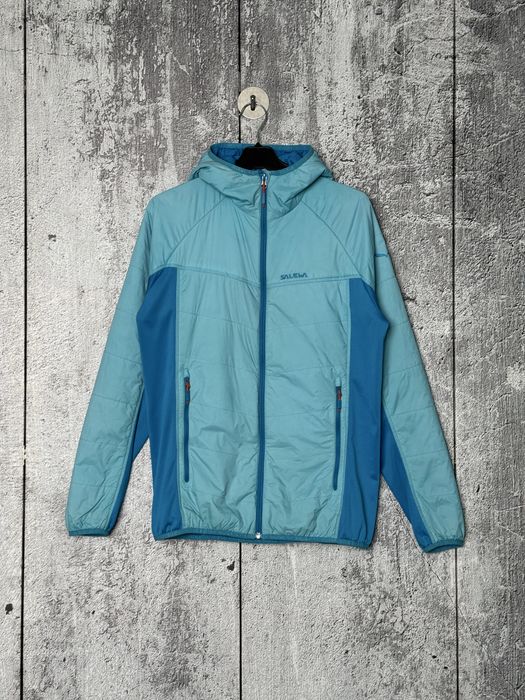 (Розмір L) Жіноча утеплена куртка з капюшоном Salewa Duran Hybrid Polarlite Primaloft