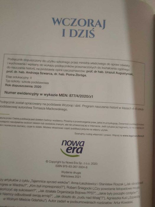 Nowa Era, historia 7, podręcznik bardzo widocznie używany!