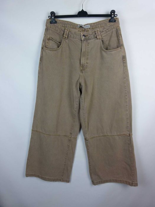 Bershka flare jeans spodnie dżins szerokie nogawki / 42