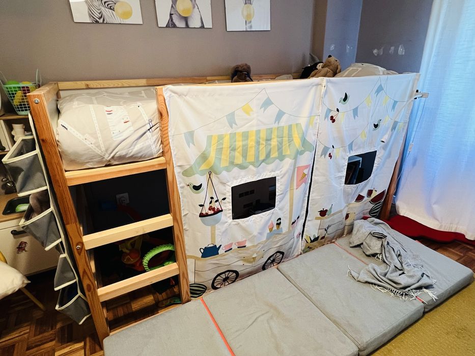 Cama criança Ikea Kura + Colchão