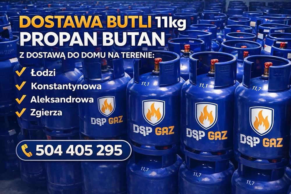 Dostawa butli propan butan 11kg wymiana