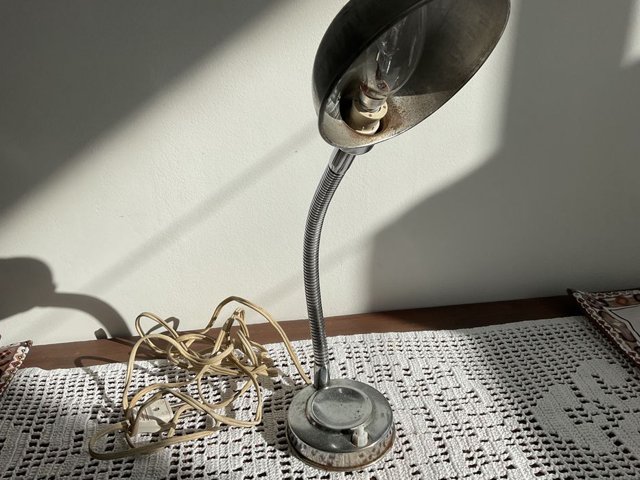 Vintage lamp, silver with lead 45/50+years old