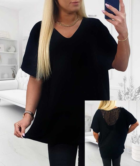 bluzka plus size bawełna