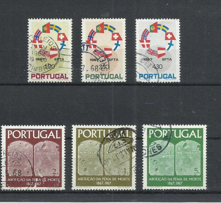 Selos portugueses – Ano completo de 1967, 23 selos usados