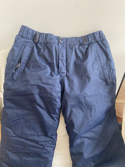 Calças Berg neve ski snowboard outdoor XL azul escuro com bolsos novas