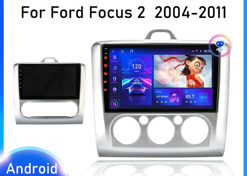Ford Focus mk2 2004-2011 магнитола Android